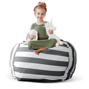 Creative QT Stuff ’n Sit Extra Large 38’’ Bean Bag Storage Cover for Stuffed Ani